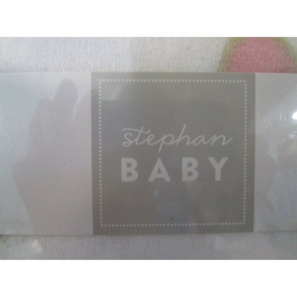 Stephan Baby Playful Posies Pink Pansy Flowers Fleece Baby Blanket 30" X 40" New - Picture 3 of 10